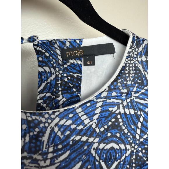 Maje Rissogo Printed Mini Dress Sz. 40 (US L) - Picture 5 of 8
